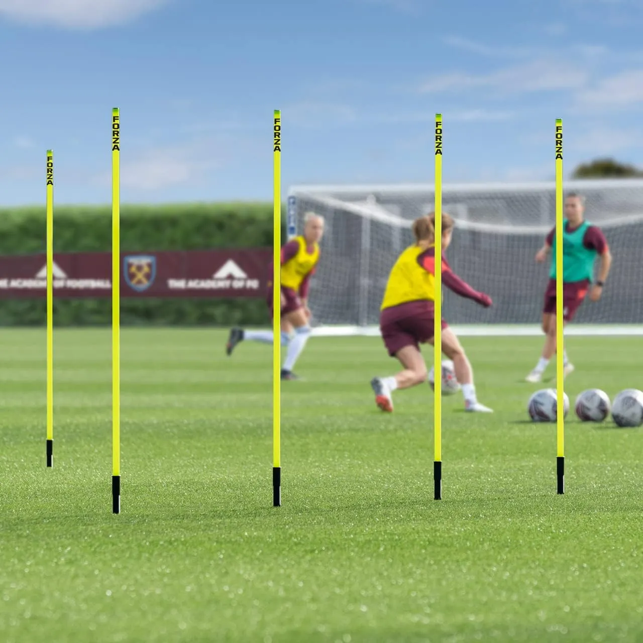 NWS Forza Spring Loaded Agility Poles | Improve Endurance, Speed & Footwork - Available in Packs of 8 or 16