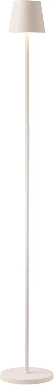 O’Bright Sandy- Cordless LED Floor Lamp for Outdoor/Indoor, Rechargeable, Water Resistant, Dimmable, Carry Light, Adjustable Height Stand Lamp for Patio, Living Room, Bedside, Table Night Lamp, White