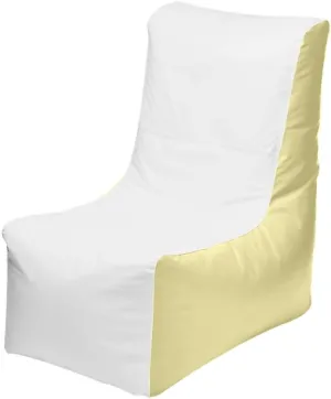 Ocean-Tamer Wedge Marine-Boat Bean Bag, White-Fighting Lady (Small)