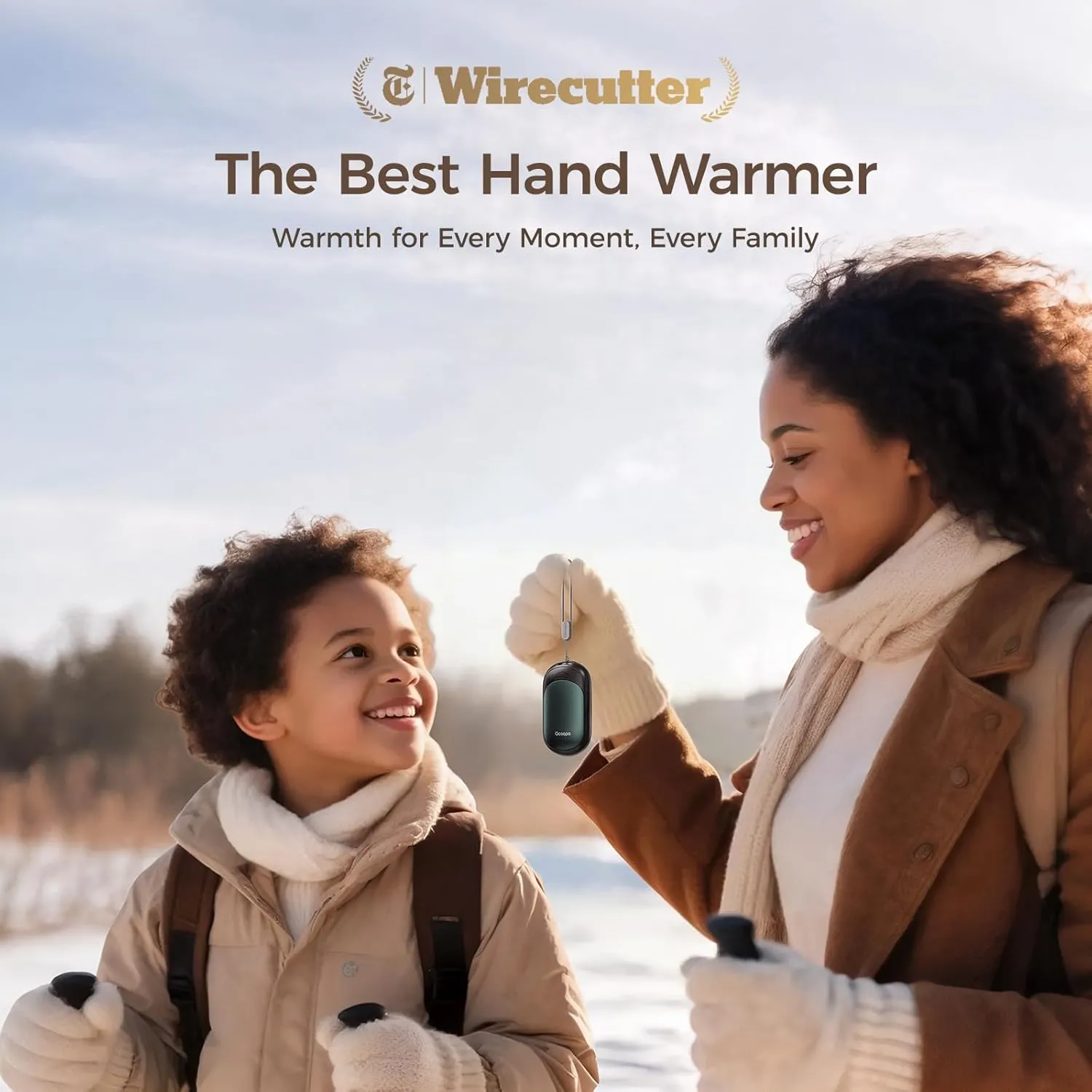 OCOOPA Magnetic Hand Warmers Rechargeable 2 Pack, AI Electric Handwarmers, Fast Heating, 3-Settings, UL Certified, Portable Heater, Gloves Fitting, Travel Essentials, Gifts Women Men, UT3 Lite
