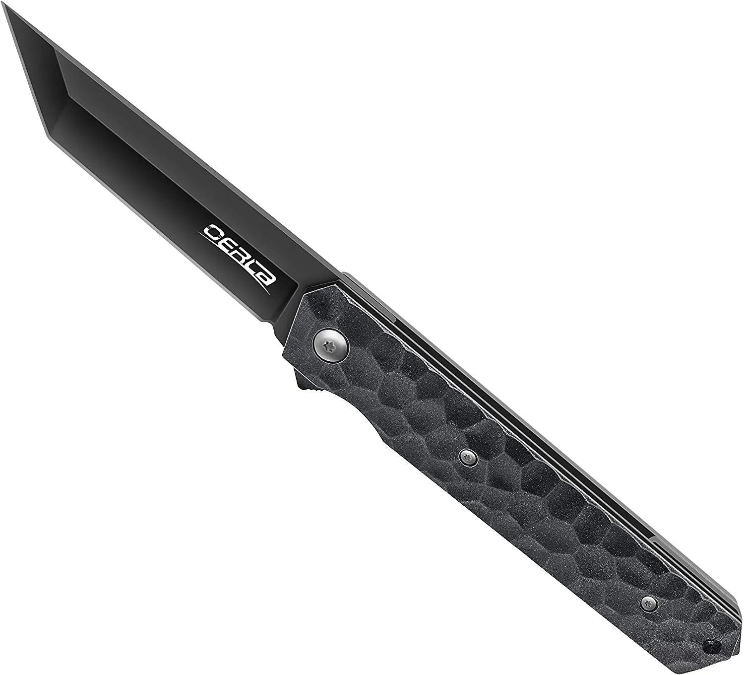 OERLA EDC Pocket Folding Blade 5Cr13Mov Steel Ball Bearing Flipper Knife 3.54" Blade(Black)