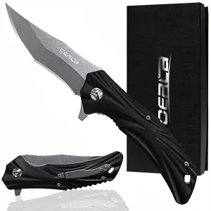 Oerla OLK-029GC EDC Pocket Folding knife 420HC Ball bearing System Flipper knives