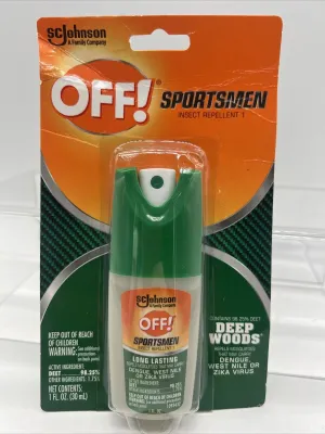OFF Deep Woods Sportsmen Insect Repellent 10Hrs Max Strength Pump Spray