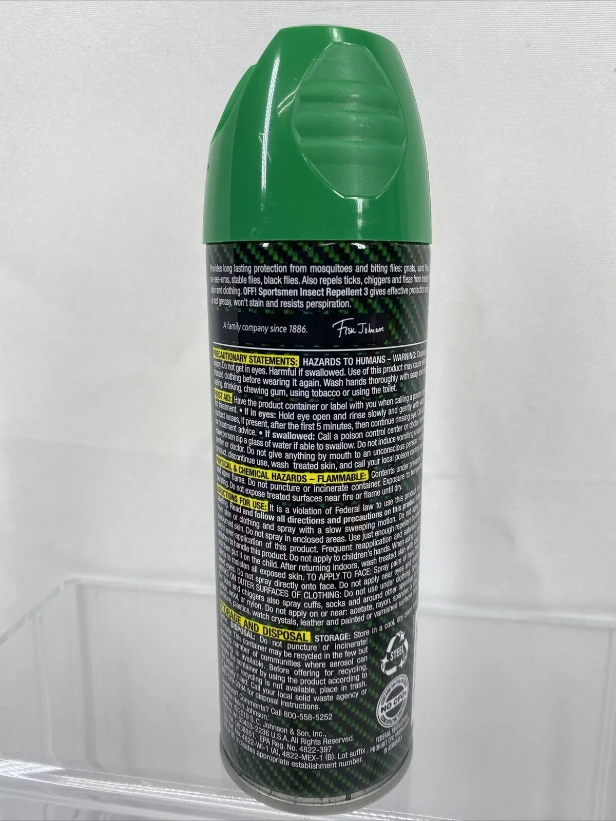 OFF! DEEP WOODS SPORTSMEN Insect Repellent SPRAY Mosquito Tick Bug 6 OZ