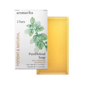 Oil of Oregano Bar - Natural Plant Therapy Hand Soap & Body Wash Oregano Oil Extract Soap - Topical Skin Cleanser Soap Bar - for Acne, Eczema, Foot and Nail Problems, 2-pack