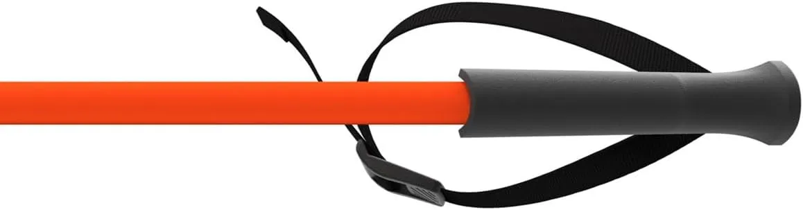 ONE Way Junior High Ski Poles - Durable Lightweight Aluminum Easy-to-Use Outdoor Winter Sports Downhill Alpine Ski Poles with Ergonomic Grip & Adjustable Strap