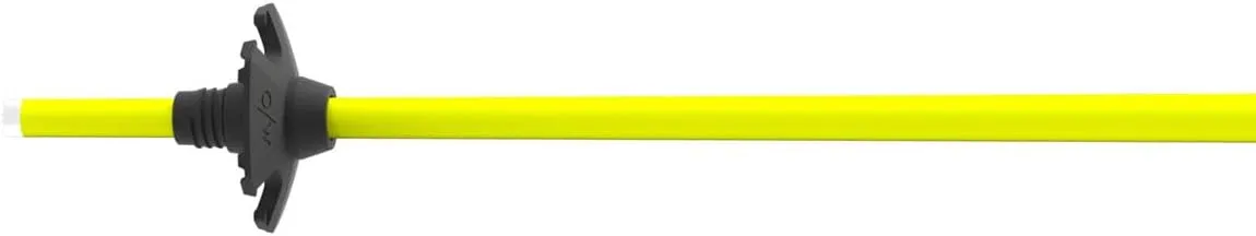 ONE Way Junior Ski Poles - Durable Stable Lightweight Aluminum Easy-to-Use Outdoor Winter Sports Downhill Alpine Ski Poles with Ergonomic Grip & Adjustable Strap