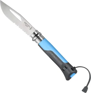 Opinel No.8 Outdoor - Stainless Steel Knife and Survival Tool