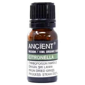 Organic Citronella Essential Oil – Antifungal, Insect-Repellent & Air-Purifying Shield