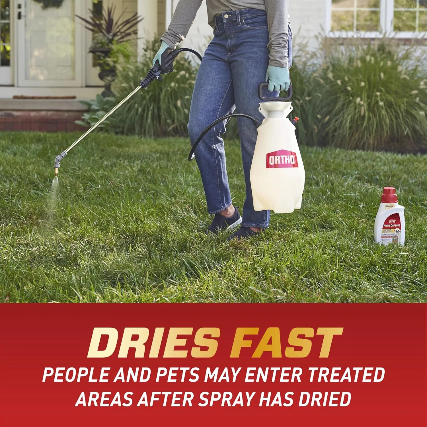 Ortho Home Defense Insect Killer for Indoor & Perimeter Concentrate: Makes 4 Gallons, Odor Free, Dries Fast, 32 fl. oz. (Pack of 2)