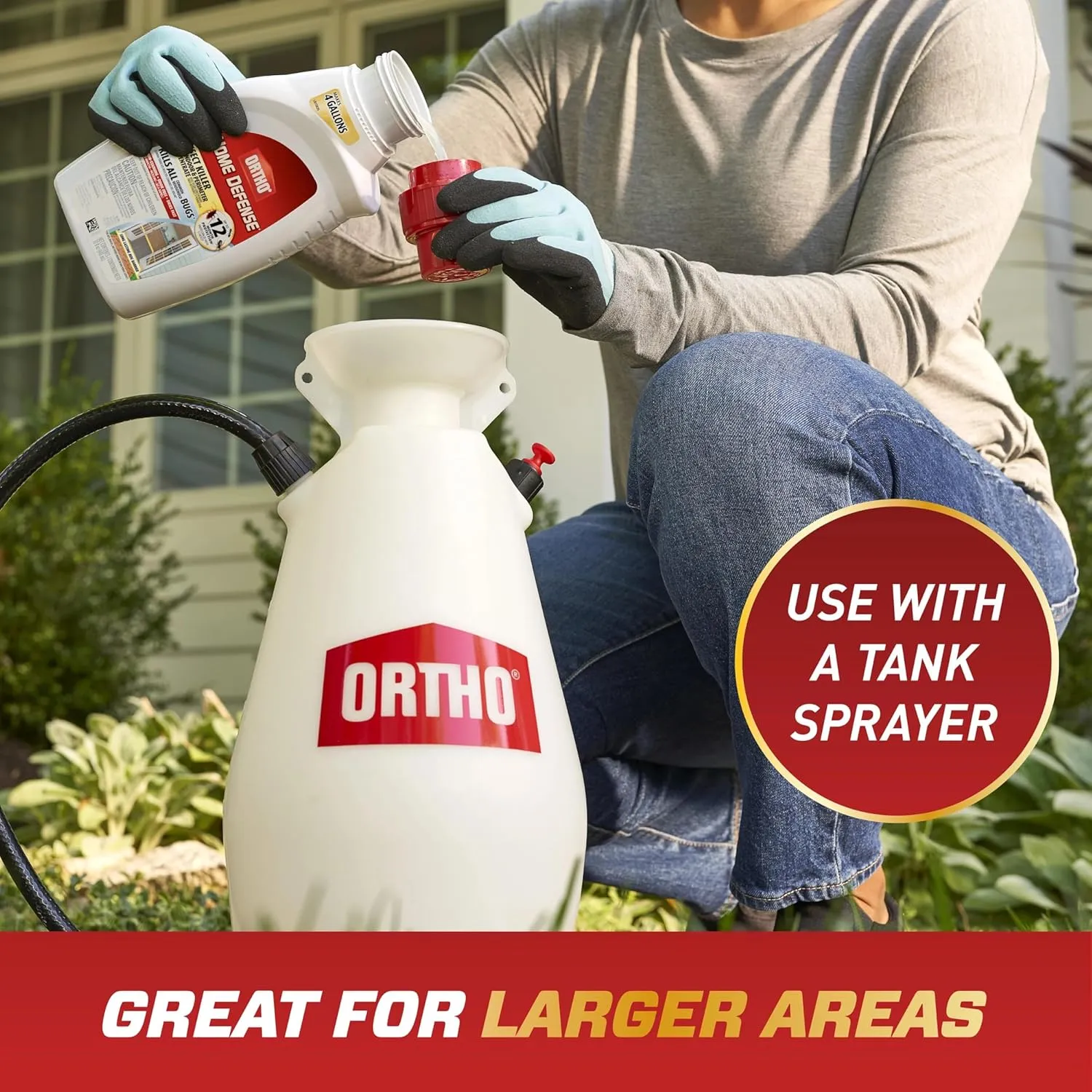 Ortho Home Defense Insect Killer for Indoor & Perimeter Concentrate: Makes 4 Gallons, Odor Free, Dries Fast, 32 fl. oz. (Pack of 2)