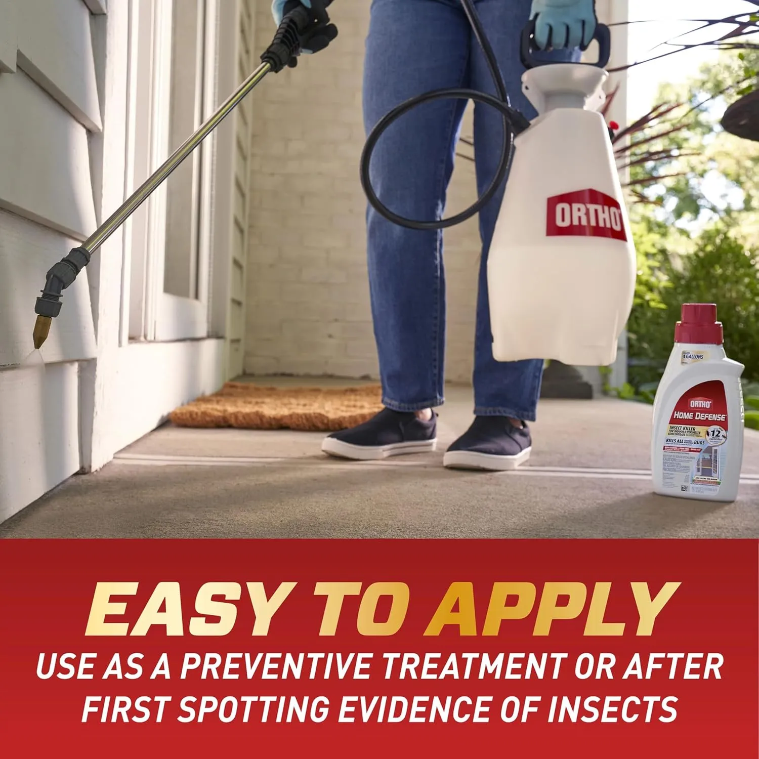 Ortho Home Defense Insect Killer for Indoor & Perimeter Concentrate: Makes 4 Gallons, Odor Free, Dries Fast, 32 fl. oz. (Pack of 2)