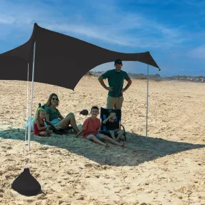 Otentik Beach Sunshade - with Sandbag Anchors - The Original Sunshade Since 2011