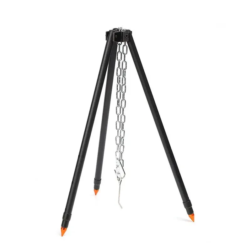 Outdoor Large Campfire Stand | Portable Hanging Pot Tripod for Camping, Barbecue, and Grilling