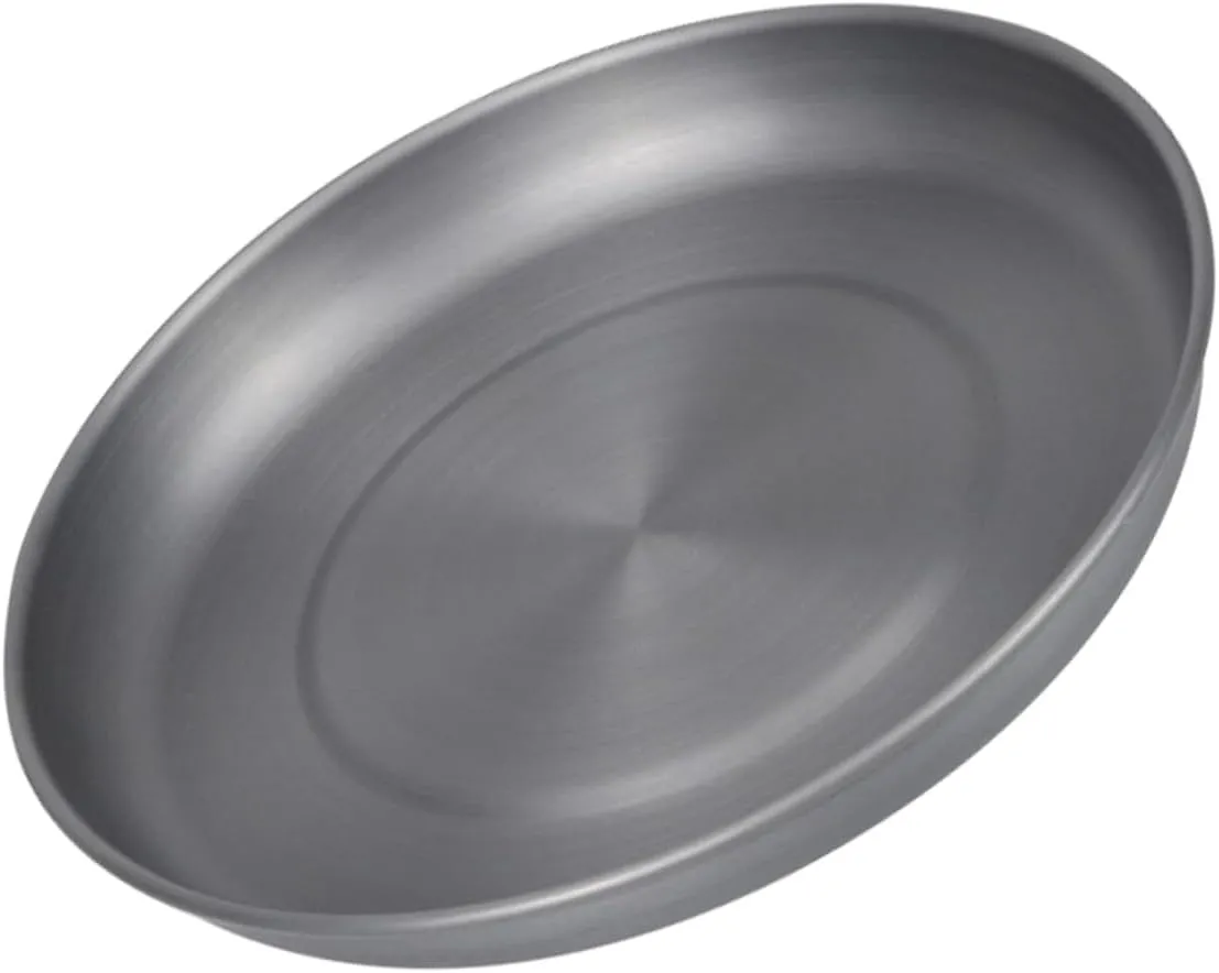 Outdoor Picnicware Set Aluminum Alloy Dinner Plate Snack Tray Cookie Dish Candy Case Bbq Plate Lightweight Versatile for Family Gatherings