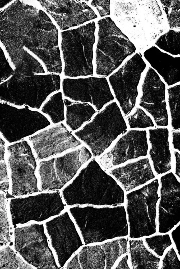 Outdoor Rug 5x8 Waterproof for Patios Clearance Camping Large Floor Mats for RV Backyard Deck Balcony Porch Washable No Slip Thin Durable Carpet Natural Rustic Black and White Stone Pattern Rugs