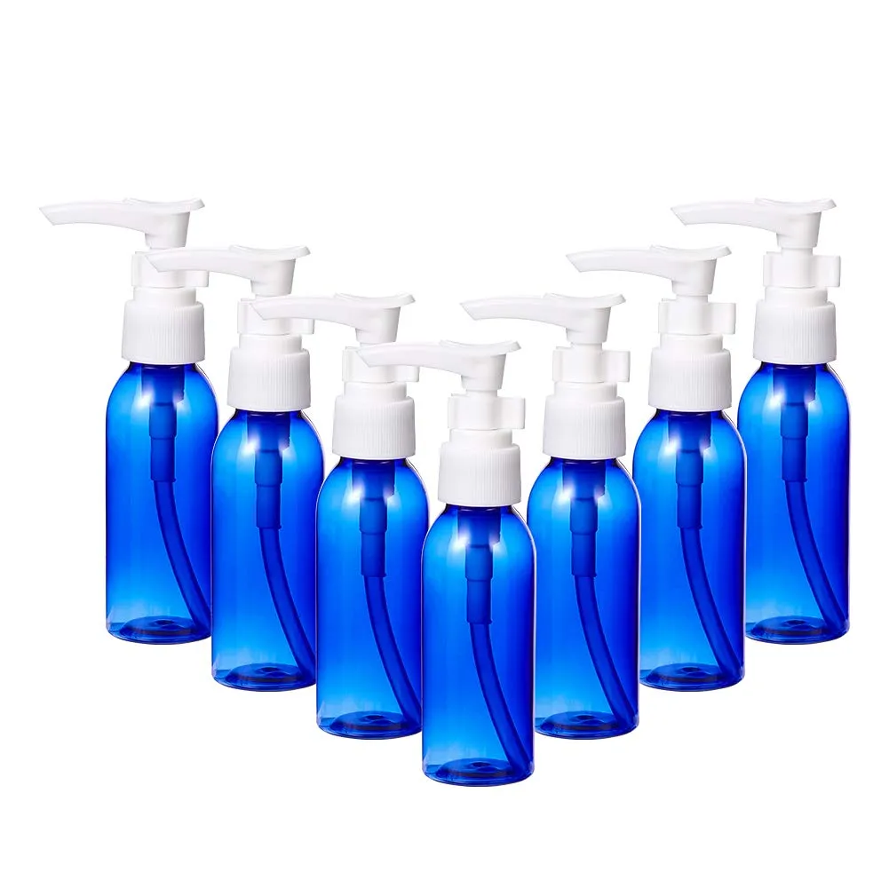 Pandahall 36Pcs Empty Pump Bottles 50ml/1.69oz Refillable Plastic Bottles Foaming Soap Dispensers for Liquid Soap Lotion Cleaning Beauty Care (Blue)