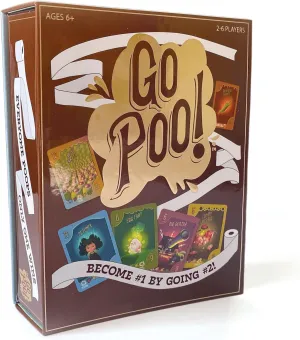 Paper House: Go Poo! The Game - Laugh Out Loud Funny Card Collection Game, Family Game Night, Hilarious Toilet Humor, Adults Kids Age 6 , 2-6 Players