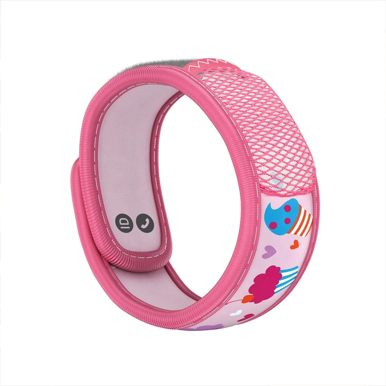 PARA'KITO Bug & Mosquito Bracelets for Kids | Mosquito Spray Alternative | Waterproof, Outdoor Insect Wristband w/Natural Essential Oils | Hiking, Trekking & Camping Accessories (Cupcake)