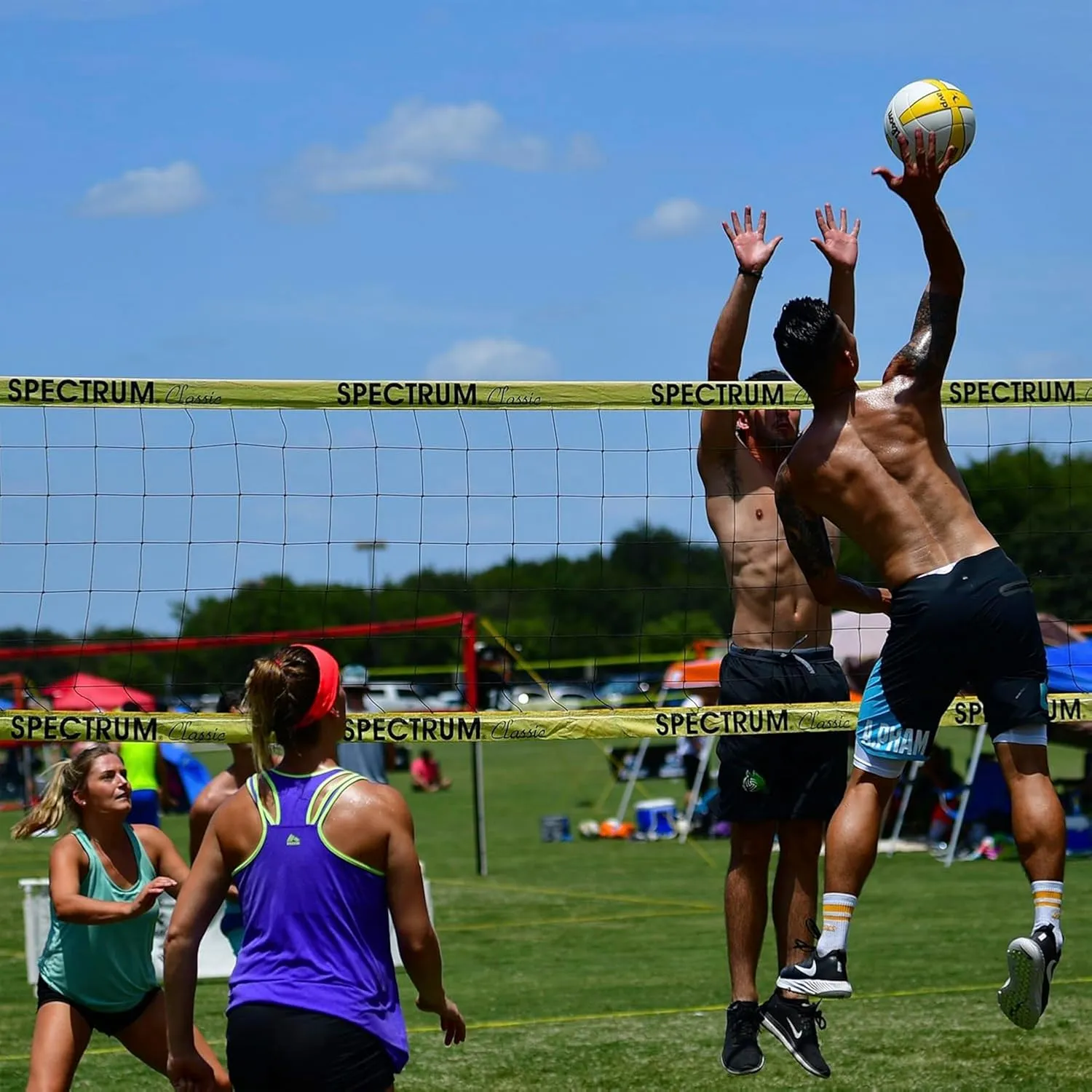 Park & Sun Sports Spectrum Classic: Adjustable Professional Outdoor Volleyball Net System