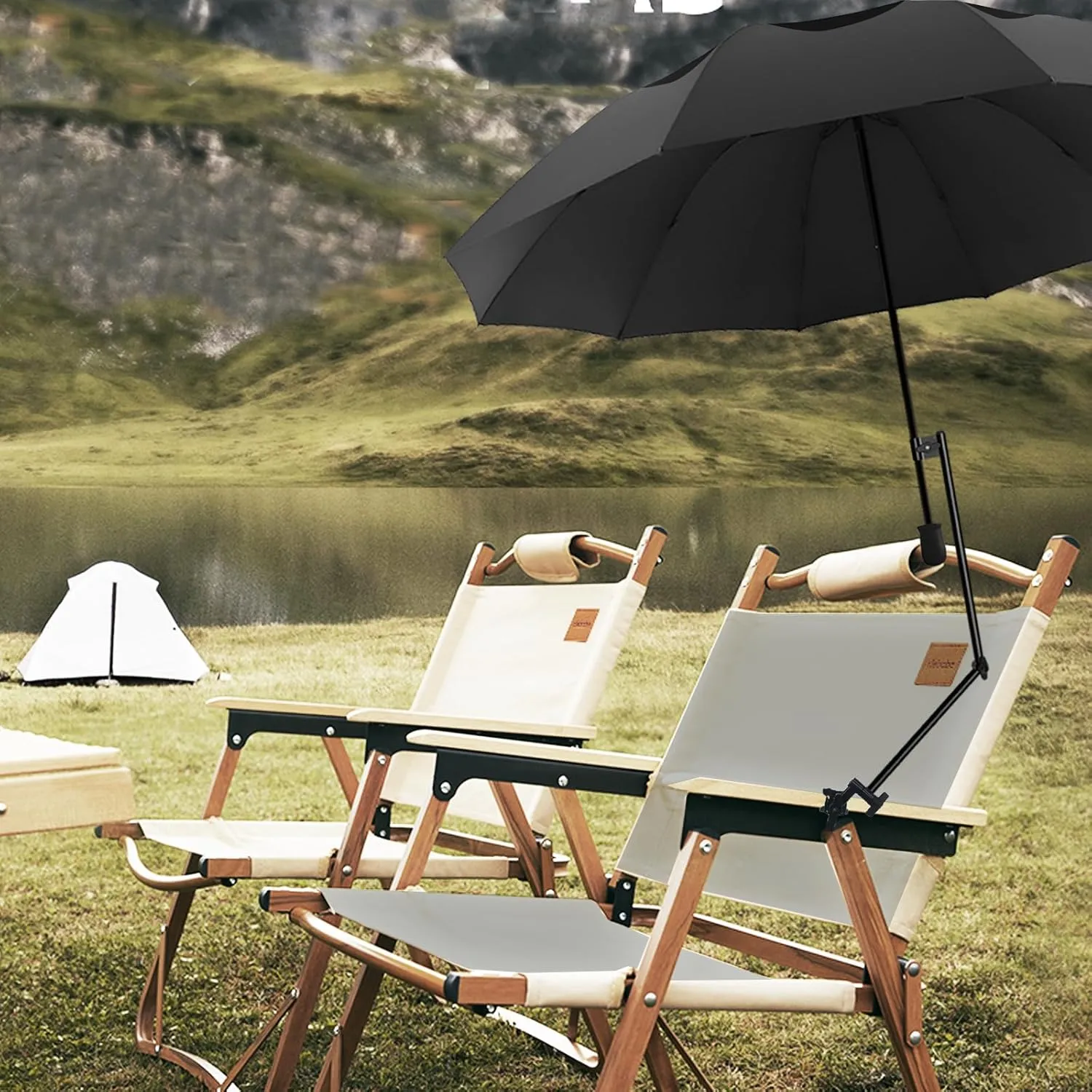 Patio Umbrellas UPF 50  360 ° Adjustable Shade Umbrella,Beach Umbrella with Universal Clamp,Beach Clamp on Umbrella,suitable for Patio,beach chairs,golf carts, wheelchairs,carts,bleachers,camping and fishing