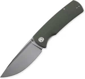 Petrified fish PFP01 k110 steel folding knife G10 handle Front flipper outdoor Camping survival hunting EDC tool knives (Green)