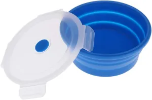pistro Collapsible Silicone Food Storage Container, Foldable Camping Kitchen Bento Box for Hiking Backpacking Office Picnic BBQ, Reusable