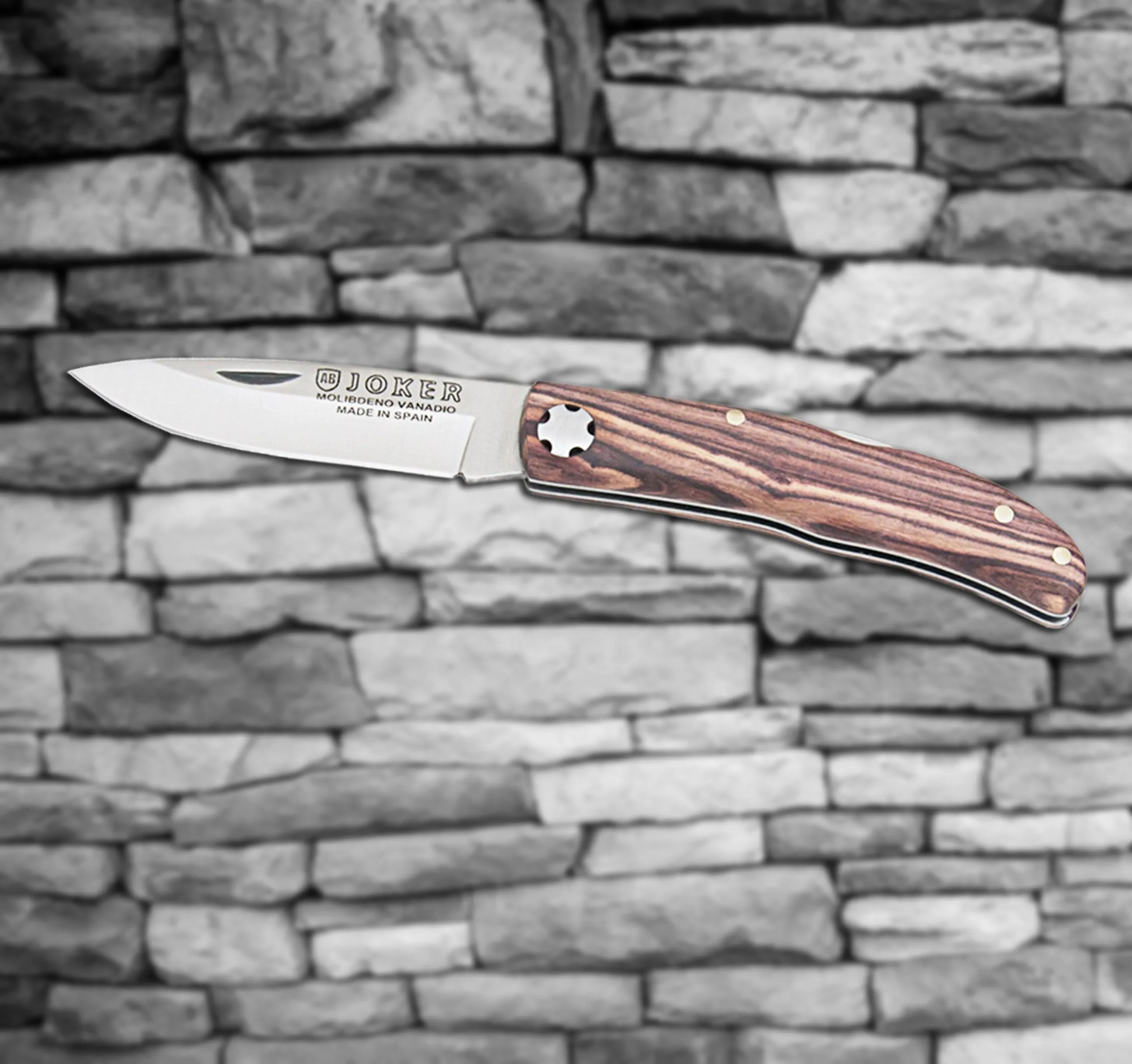 Pocket 2-1/2" Folding Knife with Lock Mechanism - Rosewood Handle