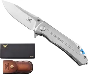 Pocket Folding Knife with Ball Bearing Assisted Open System Survival Tools Multifunction Knife Perfect for Hiking/Daily work/Rescue