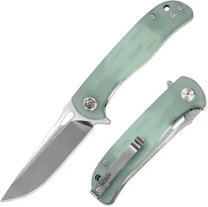 Pocket Knife for EDC, Folding Knife with Liner Lock and Ball Bearing, Tactical Knife with D2 Blade G10 Handle for Men and Wome W3898-1