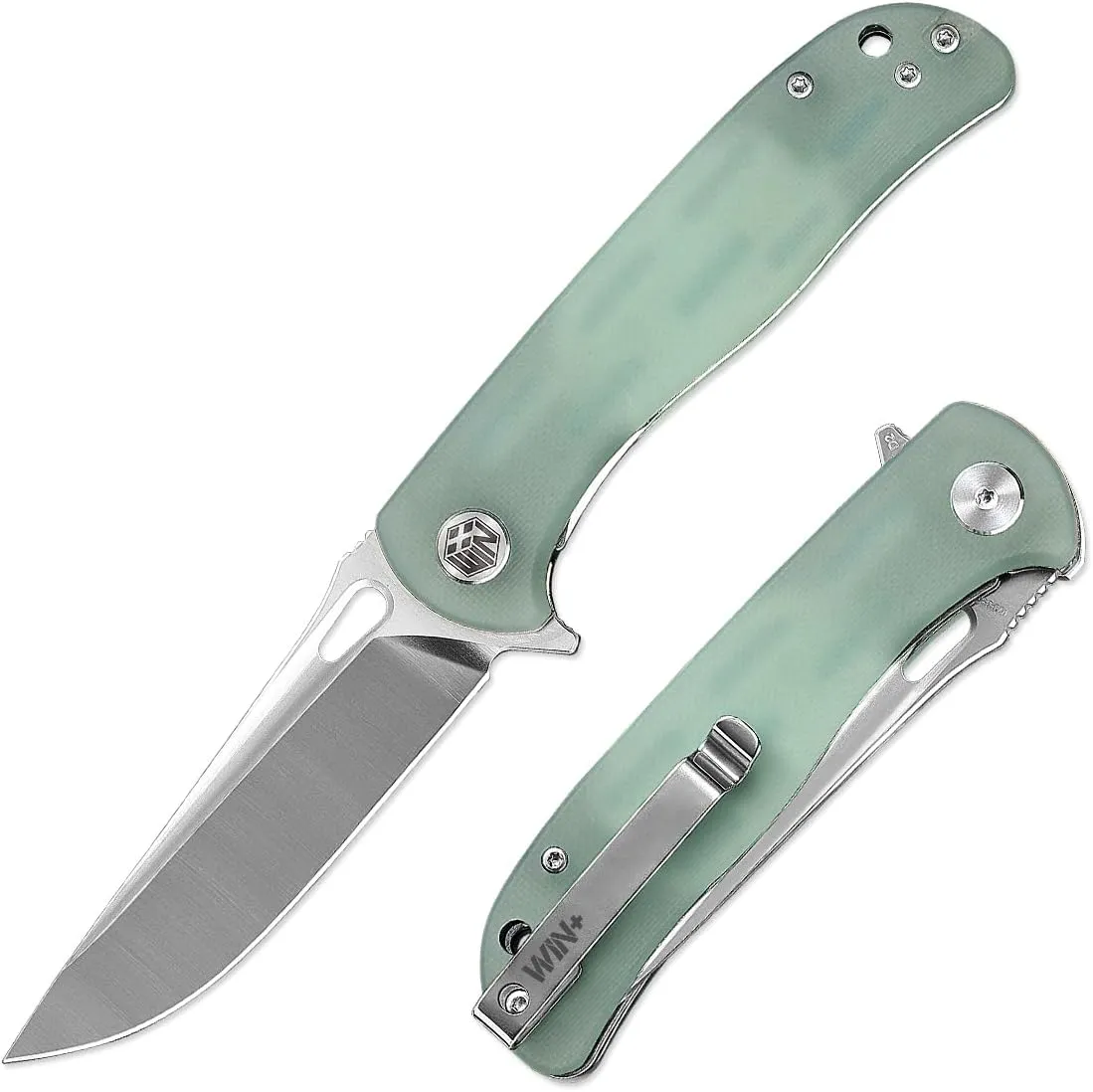 Pocket Knife for EDC, Folding Knife with Liner Lock and Ball Bearing, Tactical Knife with D2 Blade G10 Handle for Men and Wome W3898-1