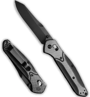 Pocket Knife for men - Tanto Blade D2 Steel, Carbon Fiber Handle Axis Lock, Lightweight Belt Clip for Everyday Carry, Outdoor Camping & Hiking Accessories