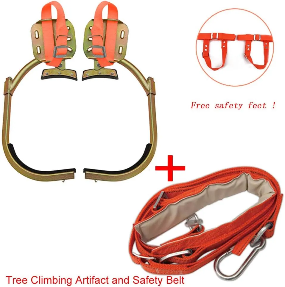 Pole Climbing Spikes, Climbing Trees Artifact Electrician Wooden Pole Foot Buckle, Durable, Suitable for Hunting Observation, Fruit Picking.,250Model