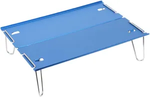 POPETPOP Portable Folding Camping Table Small Outdoor Aluminum Table for BBQ Hiking Picnic