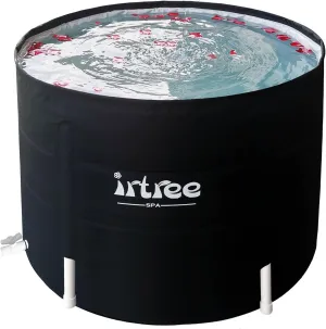 Portable Adult Soaking Bathtub - Folding Cold Plunge Tub Barrel Bath Shower (Dia 29.5" x H 21.6")