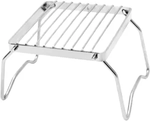 Portable Bbq Grill Stainless Steel Folding Mini Pocket Grill Compact Barbecue Accessories for Camping and Parks Easy to Assemble Durable Design