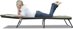 Portable Camping Cot for Adults,5-Angle Adjustabl Folding Cot for Sleeping with Carry Bag,Pillow and Soft Cushions,Heavy Duty Outdoor 1200 D Layer Oxford Travel Camp Cots (Grey)