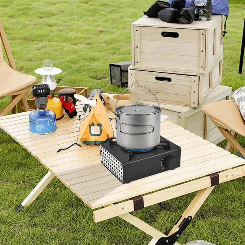 Portable Camping Stove - Single Burner Outdoor Cooking Burner