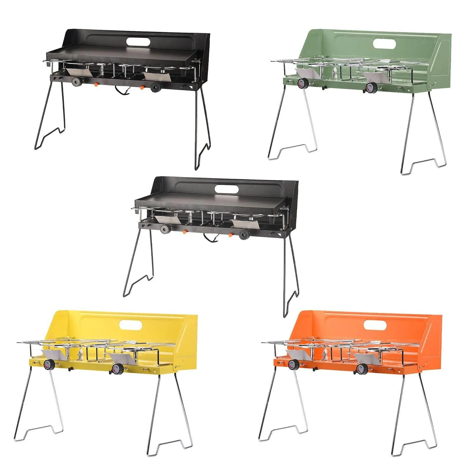 Portable Double Gas Burner - Foldable Camping Stove