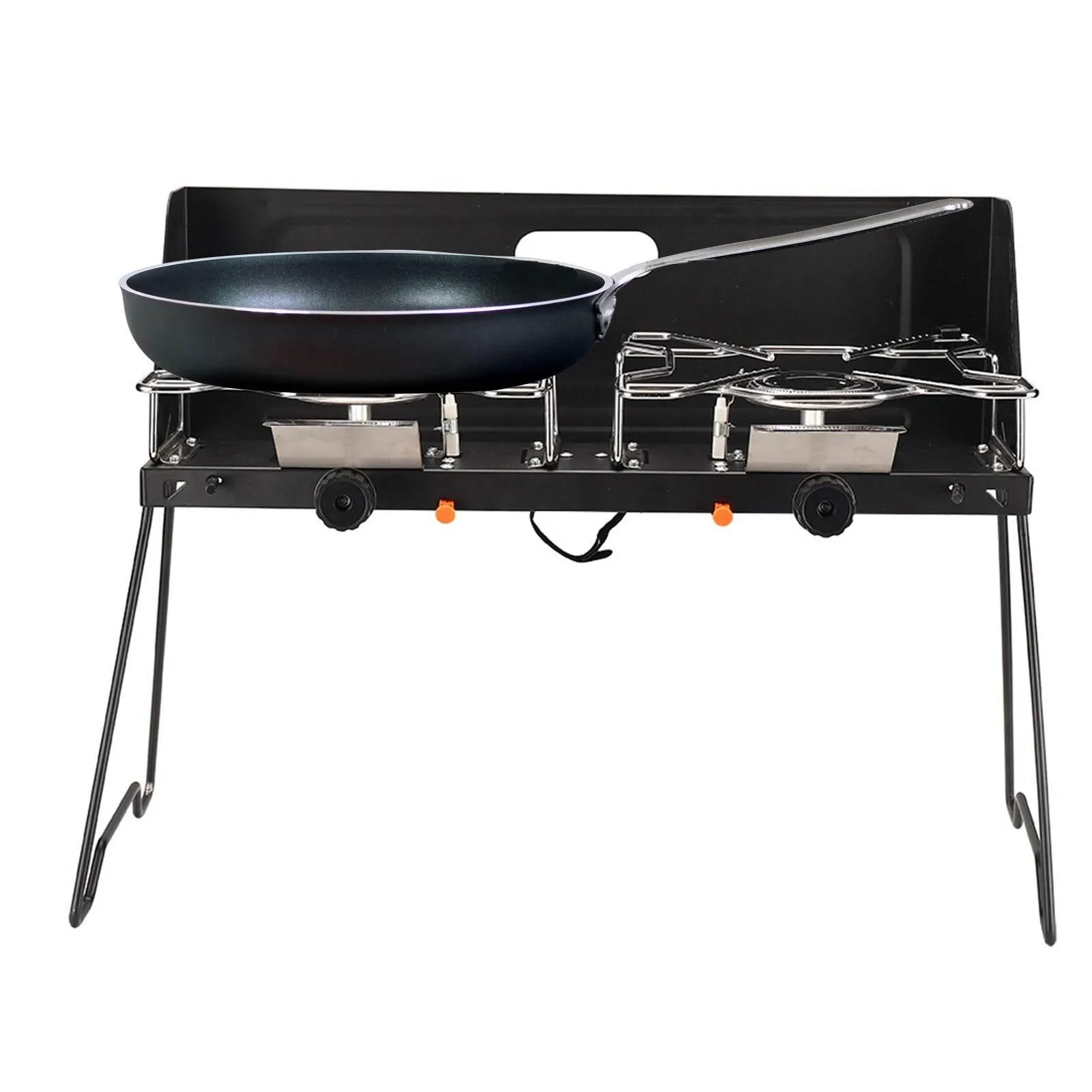 Portable Double Gas Burner - Foldable Camping Stove