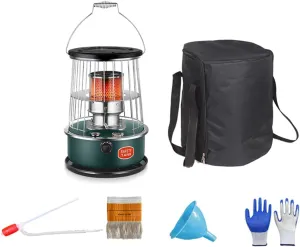 Portable Kerosene Space Heaters Stove, Non Electric Heater, Mobile Kerosene Stove Burner, Oil Heater Kerosene Heaters for Camping Tents Cooking, Fishing Hiking