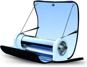Portable Solar Oven – 4.5L Large Capacity Solar Cooker with Thermometer – Outdoor Camping Stove for Backpacking, Hiking, and Off-Grid Cooking (Serves 2-3 People)