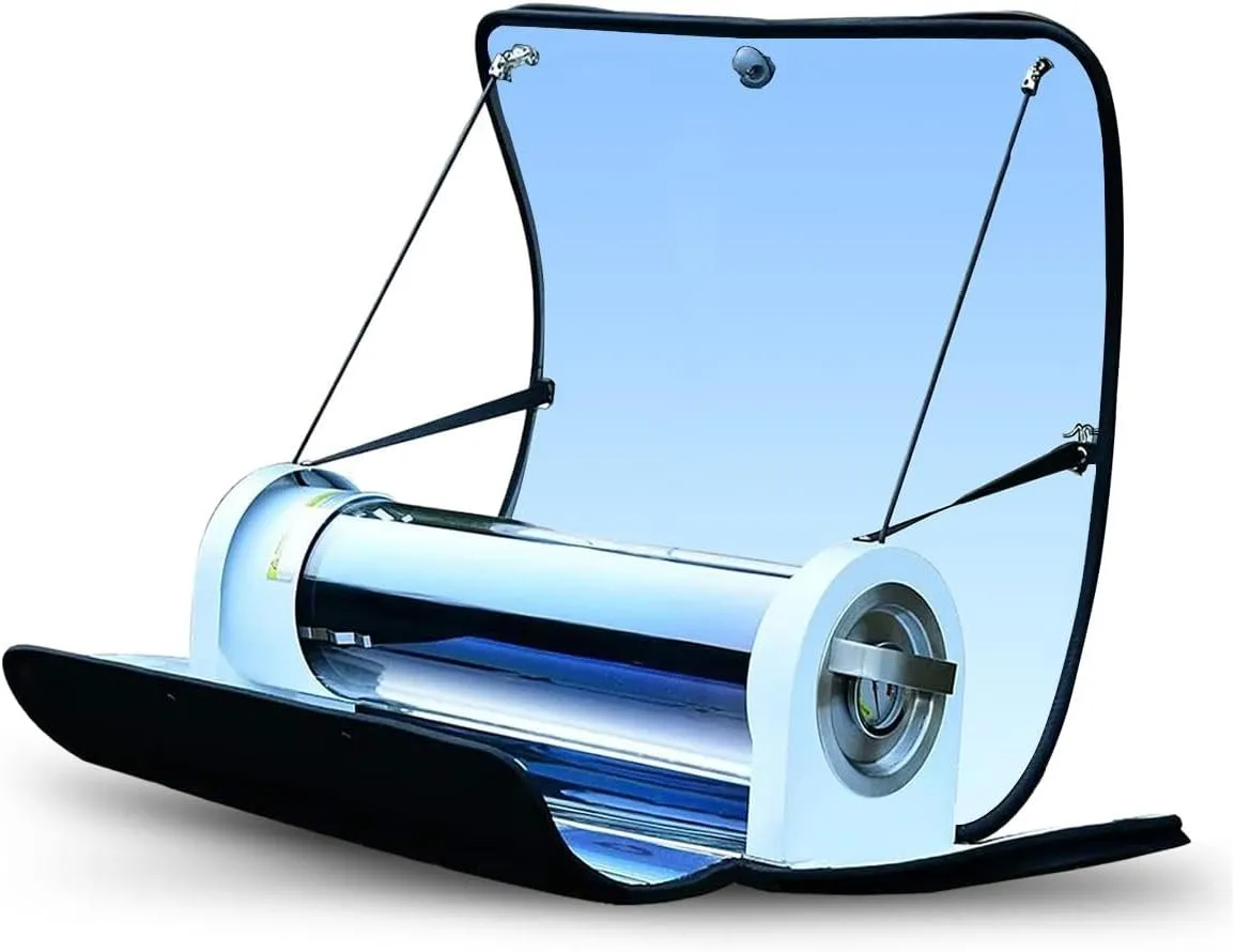 Portable Solar Oven – 4.5L Large Capacity Solar Cooker with Thermometer – Outdoor Camping Stove for Backpacking, Hiking, and Off-Grid Cooking (Serves 2-3 People)