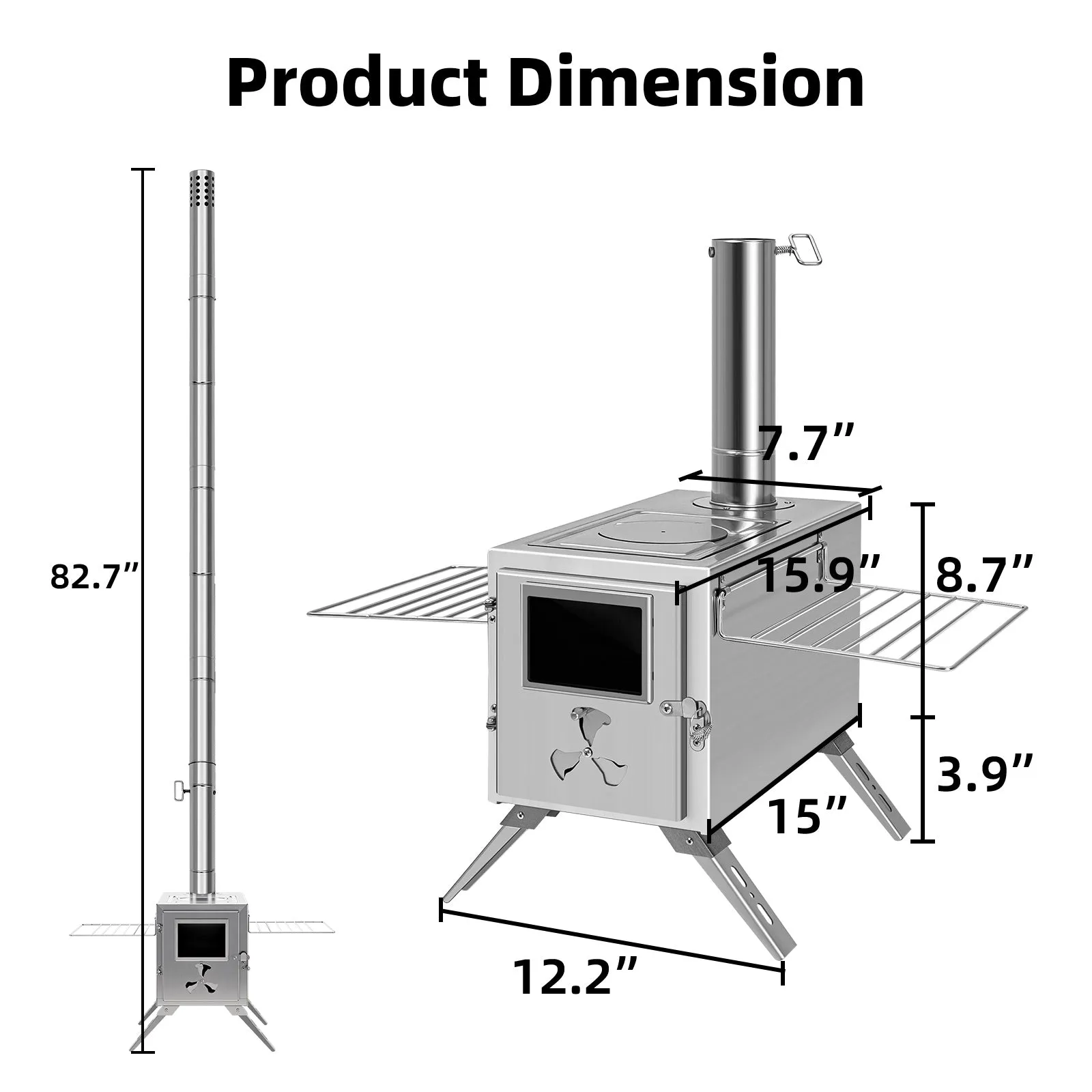 Portable Wood Burning Stove for Camping
