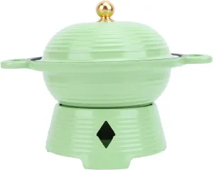 Premium Aluminum Alloy Spirits Cooker, Liquid Stove, Hot Pot Camping Cooker, Fast Heating for Home Hotel Restaurant, Convenient Operate, Exquisite Appearance (Shallow)