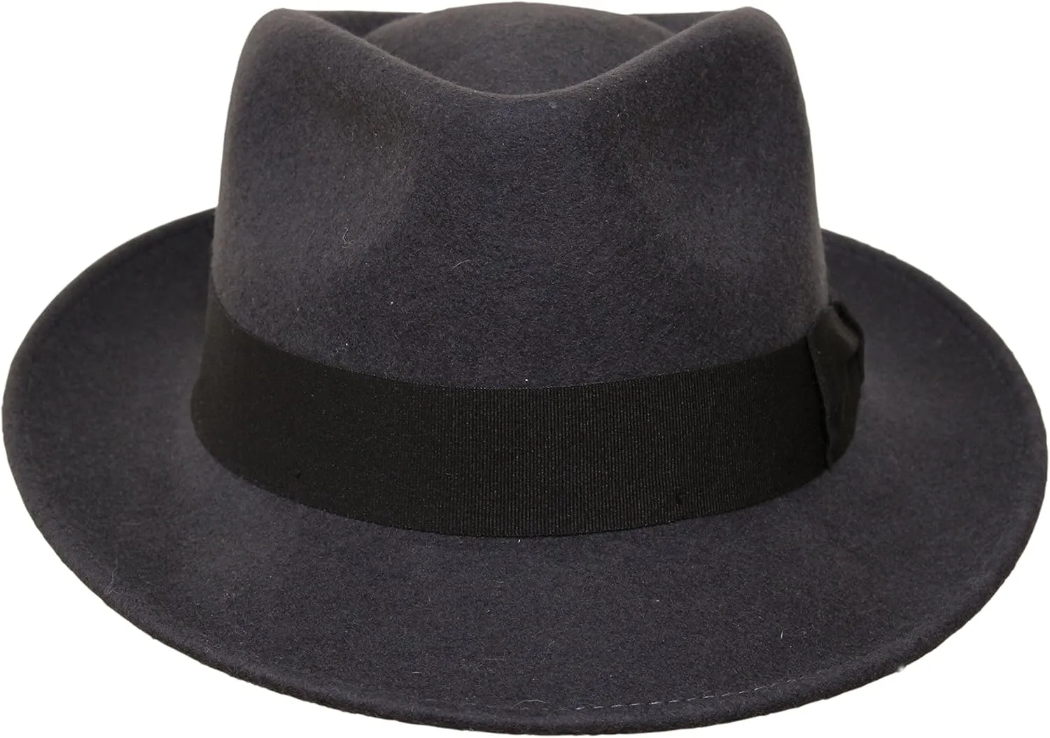 Premium Doyle - Teardrop Fedora Hat - 100% Wool Felt - Crushable for Travel - Water Resistant - Unisex