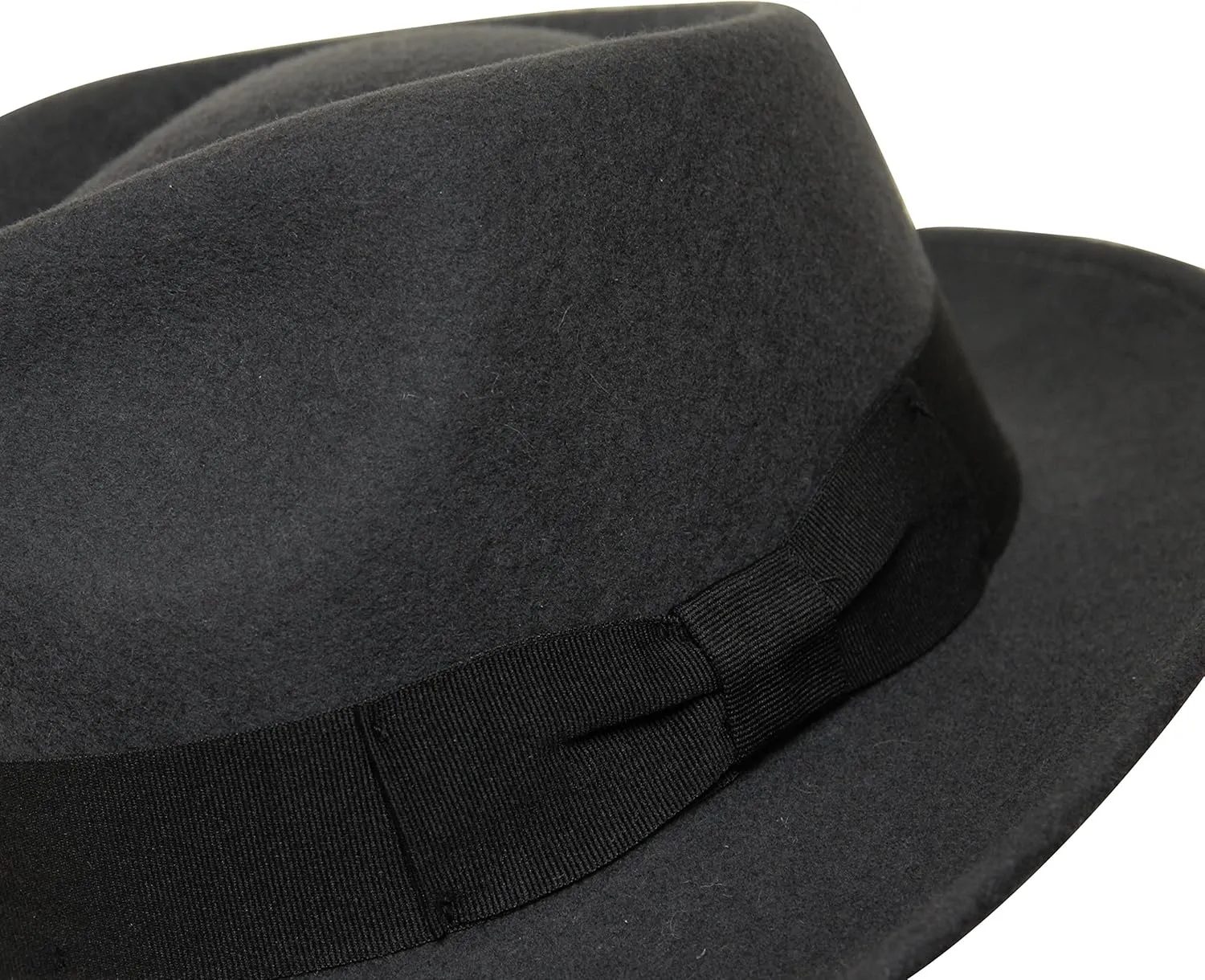 Premium Doyle - Teardrop Fedora Hat - 100% Wool Felt - Crushable for Travel - Water Resistant - Unisex