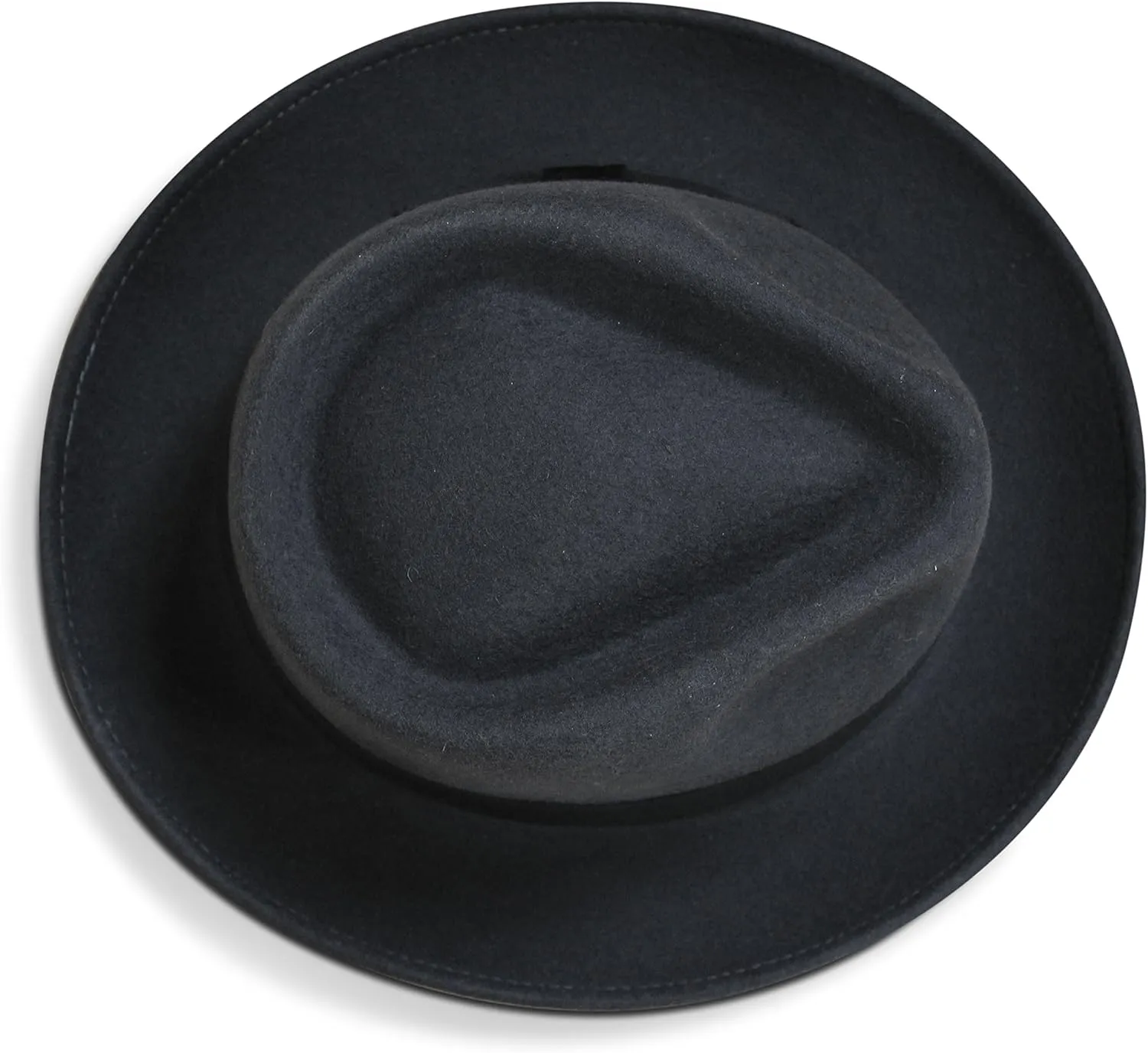 Premium Doyle - Teardrop Fedora Hat - 100% Wool Felt - Crushable for Travel - Water Resistant - Unisex