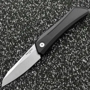 PRO-TECH Ultra Tech DS101 Outdoor Folding Knife Camping Survival Sharp Tactical EDC Tool Knife (Black)