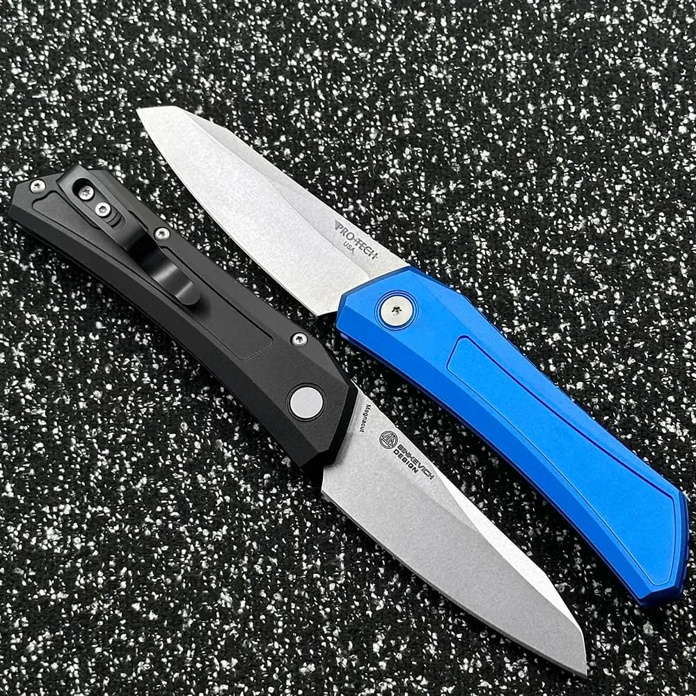 PRO-TECH Ultra Tech DS101 Outdoor Folding Knife Camping Survival Sharp Tactical EDC Tool Knife (Black)